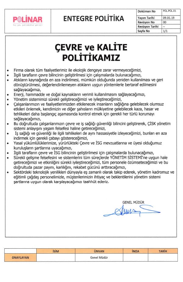 Integrated Policy